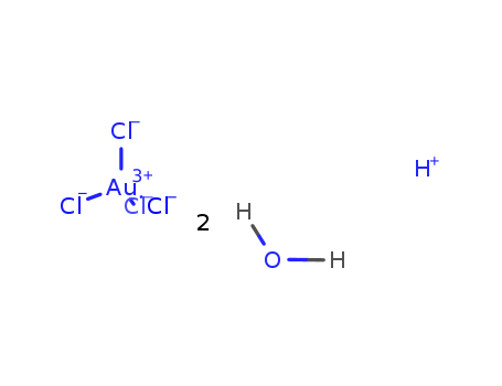 Aurate(1-),tetrachloro-, hydrogen, hydrate, (SP-4-1)- (9CI)