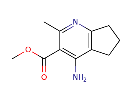 Molecular Structure of 130427-01-9 (5H-Cyclopenta[b]pyridine-3-carboxylicacid,4-amino-6,7-dihydro-2-methyl-,methylester(9CI))