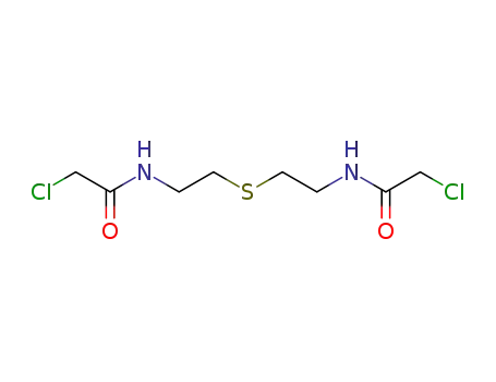 Molecular Structure of 226211-71-8 (bis<2-(α-chloroacetamido)ethyl> sulfide)
