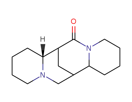 Molecular Structure of 1218-51-5 ((7R)-1,3,4,7,7aα,8,9,10,11,13,14,14aα-Dodecahydro-7α,14α-methano-2H,6H-dipyrido[1,2-a:1',2'-e][1,5]diazocin-6-one)