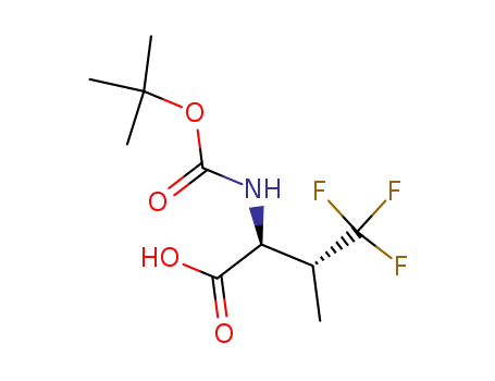 Molecular Structure of 409333-54-6 (BOC-D,L-4,4,4-TRIFLUOROVALINE)