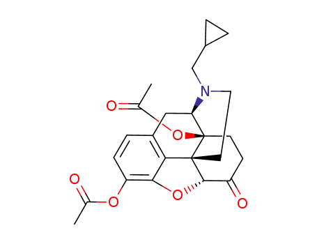 4,5α-epoxy-3,14-diacetoxy-6-oxo-17-(cyclopropylmethyl)morphinan