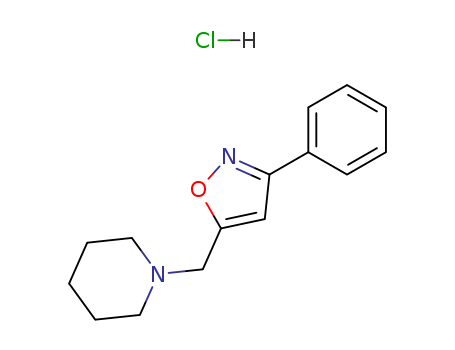 3-phenyl-5-(piperidin-1-ium-1-ylmethyl)-1,2-oxazole chloride