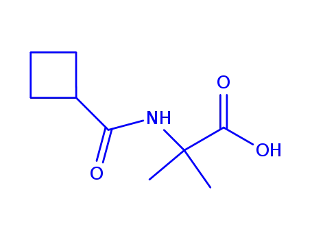 Molecular Structure of 1219960-66-3 (N-(Cyclobutylcarbonyl)-2-methylalanine)