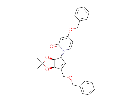 (1'R,4'R,5'S)-1-<3-<(benzyloxy)methyl>-4,5-(isopropylidenedioxy)-2-cyclopenten-1-yl>-4-(benzyloxy)-2-pyridone