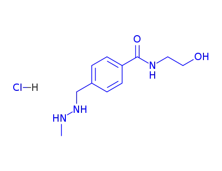 N-(2-hydroxyethyl)-4-[(2-methylhydrazinyl)methyl]benzamide