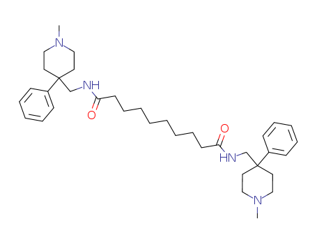 Decanediamide,N1,N10-bis[(1-methyl-4-phenyl-4-piperidinyl)methyl]- cas  13018-50-3