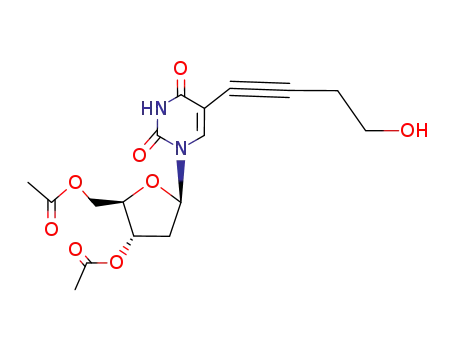 3',5'-Di-O-acetyl-5-(4-hydroxybutynyl)-2'-deoxyuridine