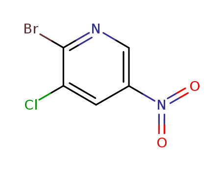 Molecular Structure of 22353-41-9 (2-BROMO-3-CHLORO-5-NITROPYRIDINE)