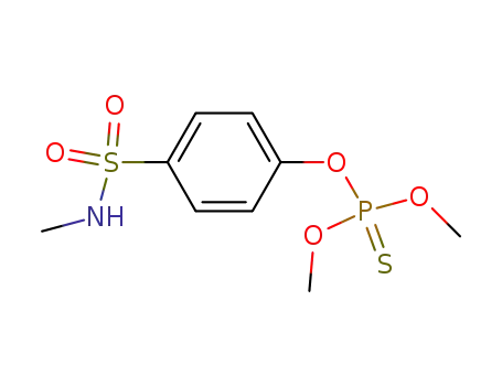Molecular Structure of 122-17-8 (Thiophosphoric acid O,O-dimethyl O-[4-[(methylamino)sulfonyl]phenyl] ester)