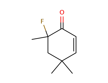 2-Cyclohexen-1-one,  6-fluoro-4,4,6-trimethyl-
