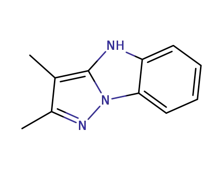 Molecular Structure of 130436-65-6 (4H-Pyrazolo[1,5-a]benzimidazole,2,3-dimethyl-(9CI))