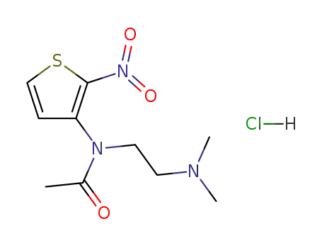 Acetamide, N-(2-(dimethylamino)ethyl)-N-(2-nitro-3-thienyl)-, monohydrochloride