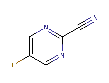 Molecular Structure of 38275-55-7 (5-Fluoro-2-pyrimidinecarbonitrile)