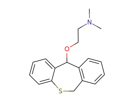 Molecular Structure of 1229-30-7 (2-(6,11-dihydrodibenzo[b,e]thiepin-11-yloxy)-N,N-dimethylethanamine)