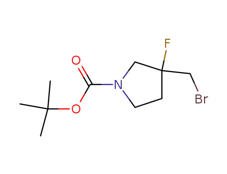 Molecular Structure of 1228765-03-4 (1-Boc-3-broMoMethyl-3-fluoropyrrolidine)