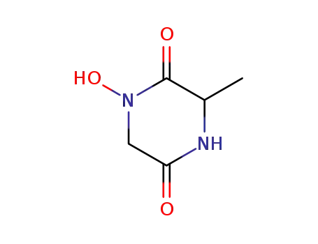 2,5-피페라진디온,1-히드록시-3-메틸-,(S)-(9CI)