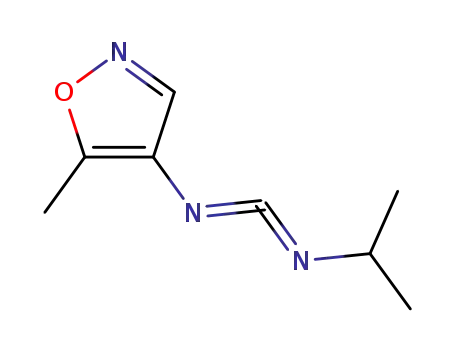 Molecular Structure of 122686-22-0 (4-Isoxazolamine,5-methyl-N-[(1-methylethyl)carbonimidoyl]-(9CI))