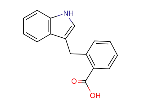 Molecular Structure of 1221-99-4 (2-(1H-indol-3-ylmethyl)benzoic acid)