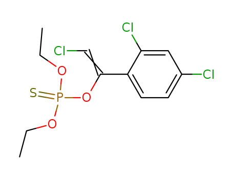 Thiophosphoric acid O-[2-chloro-1-(2,4-dichlorophenyl)vinyl]O,O-diethyl ester