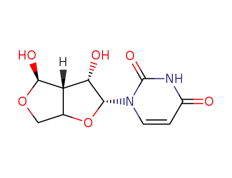1-(3-deoxy-3-C-formyl-β-D-lyxo-pentofuranosyl)uracil 3',5'-O-hemiacetal
