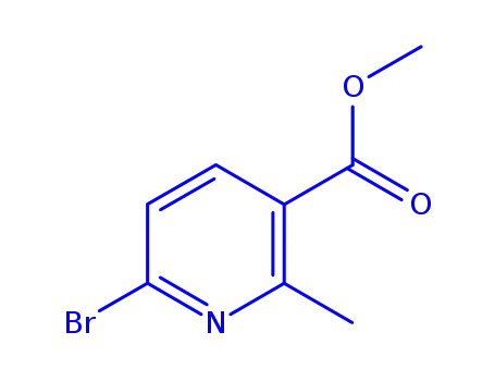 Molecular Structure of 1227562-32-4 (methyl 6-bromo-2-methylnicotinate)