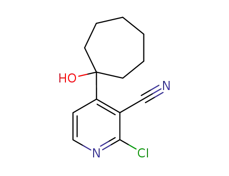 2-chloro-4-(1-hydroxy-cycloheptyl)-nicotinonitrile