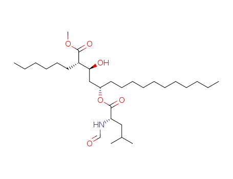 Methyl (2S,3S,5S)-5-<(S)-2-formamido-4-methylpentanoyloxy>-2-hexyl-3-hydroxyhexadecanoate