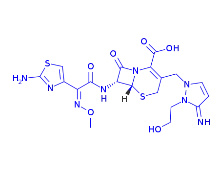Molecular Structure of 122841-10-5 (Cefoselis)