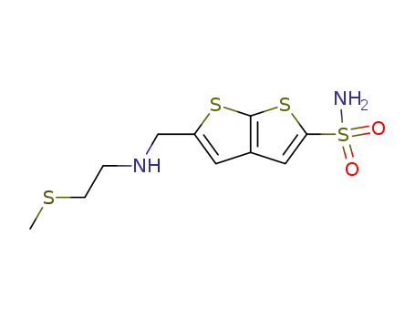 2-[(2-Methylsulfanylethylamino)methyl]thieno[2,3-b]thiophene-5-sulfonamide