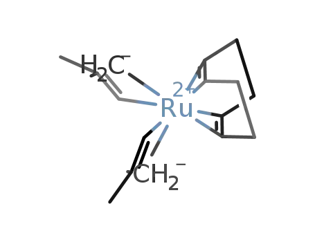 Molecular Structure of 12289-94-0 (RUTHENIUM II CYCLOOCTADIENE BIS-(2,2,6,6-TETRAMETHYLHEPTANEDIONATE))