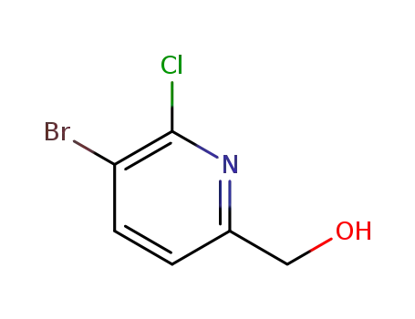 Molecular Structure of 1227563-64-5 ((5-Bromo-6-chloropyridin-2-yl)methanol)