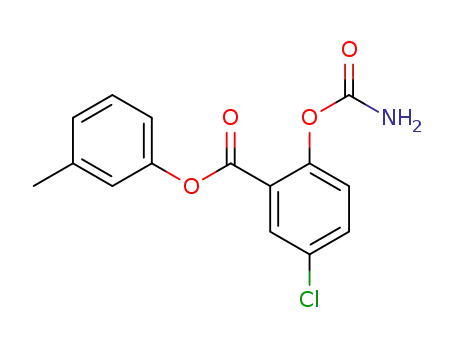 (3- 메틸페닐) 2- 카르 바 모일 옥시 -5- 클로로-벤조 에이트