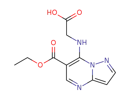 N-(6-carbethoxypyrazolo<1,5-a>pyrimidin-7-yl)clycine