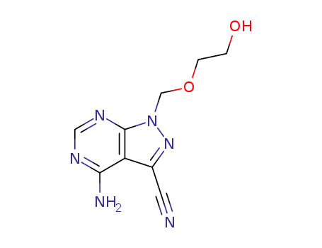 4-amino-1-[(2-hydroxyethoxy)methyl]-1H-pyrazolo[3,4-d]pyrimidine-3-carbonitrile