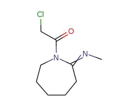 2H-AZEPIN-2-IMINE,1-(CHLOROACETYL)HEXAHYDRO-N-METHYL-