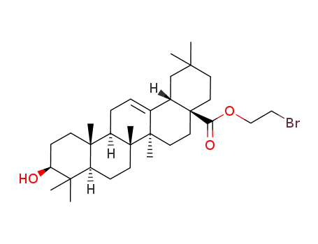 Molecular Structure of 875753-08-5 (2-Bromoethyl oleanolate)