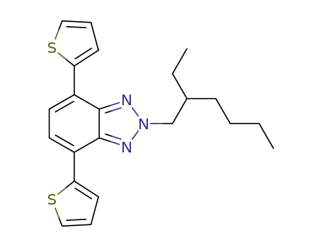 Molecular Structure of 1395342-64-9 (2-(2-ethylhexyl)-4,7-di-(thiophene-2-yl)-2,1,3-benzotriazole)