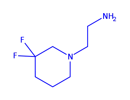 Molecular Structure of 1228631-24-0 (2-(3,3-Difluoro-piperidin-1-yl)-ethylamine)