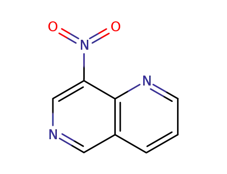 Molecular Structure of 13058-76-9 (8-Nitro-1,6-naphthyridine)