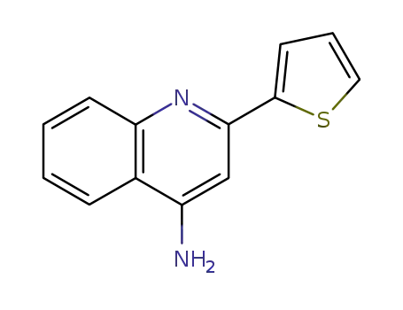 Molecular Structure of 122664-10-2 (2-(thiophen-2-yl)quinolin-4-amine)