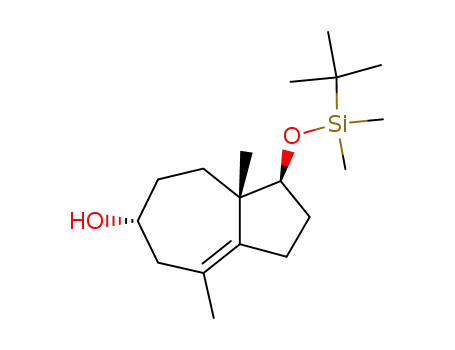 <1SR,6RS,8aSR>-1-(t-Butyldimethylsiloxy)-4,8a-dimethyl-1,2,3,5,6,7,8,8a-octahydro-6-azulenol