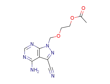 2-[(4-amino-3-cyano-1H-pyrazolo[3,4-d]pyrimidin-1-yl)methoxy]ethyl acetate