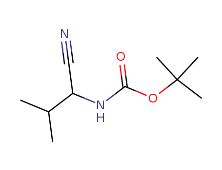 Molecular Structure of 142055-86-5 (BOC-D-VAL-NITRILE)