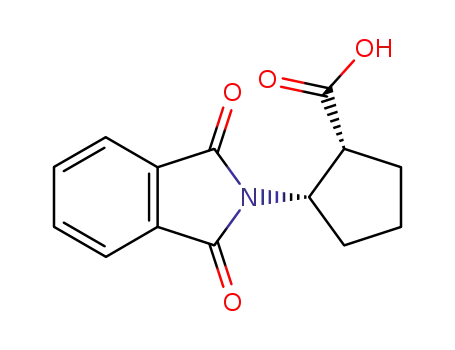 Molecular Structure of 186249-64-9 ((1R,2S)-2-phthalimidocyclopentane-1-carboxylic acid)