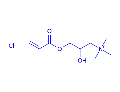 Molecular Structure of 13052-13-6 ([2-hydroxy-3-[(1-oxoallyl)oxy]propyl]trimethylammonium chloride)