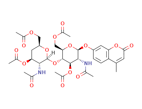 4-Methylumbelliferyl 4-Deoxy-b-D-chitobiose Peracetate