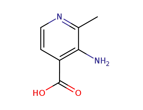 Molecular Structure of 122970-17-6 (4-Pyridinecarboxylicacid,3-amino-2-methyl-(9CI))