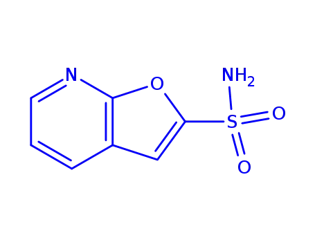 Molecular Structure of 122534-86-5 (Furo[2,3-b]pyridine-2-sulfonamide (9CI))