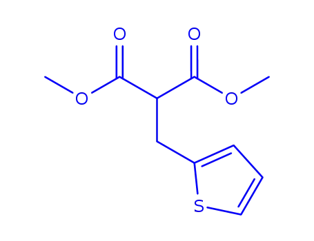 Molecular Structure of 122308-25-2 (DIMETHYL 2-(THIOPHEN-2-YLMETHYL)MALONATE)